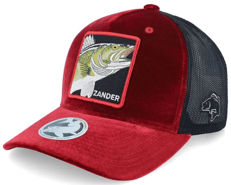 Skillfish Zander Box Velvet Red/Black A-frame Trucker online