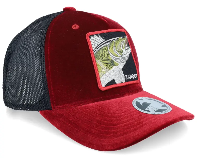 Skillfish Zander Box Velvet Red/Black A-frame Trucker online
