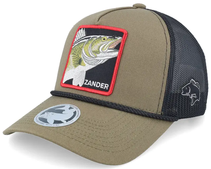 Skillfish Zander Rope Olive/Black A-frame Trucker online