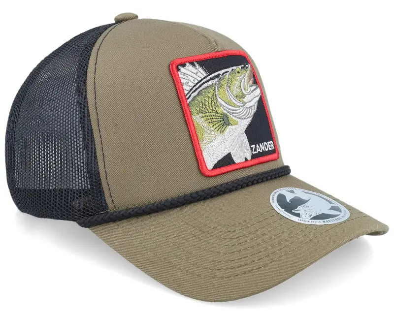 Skillfish Zander Rope Olive/Black A-frame Trucker online