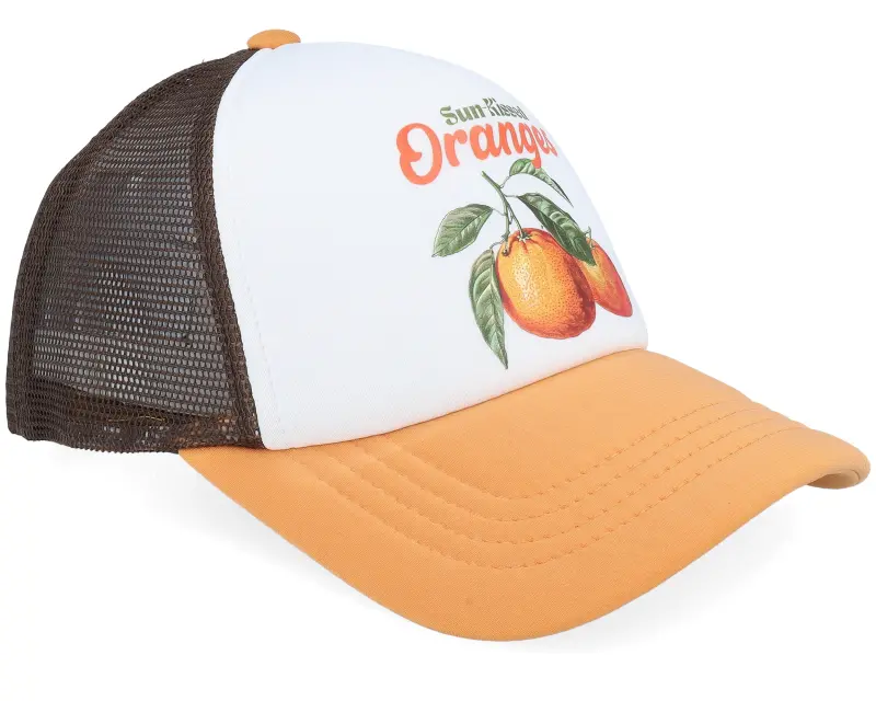 Slacker Supply Sun Kissed Oranges Foam Chocolate/Amber Vintage Trucker online