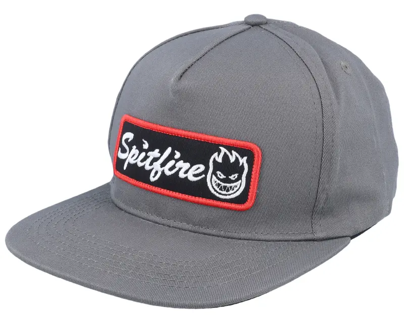 Spitfire Courier Patch Charcoal/Black A-Frame Snapback online