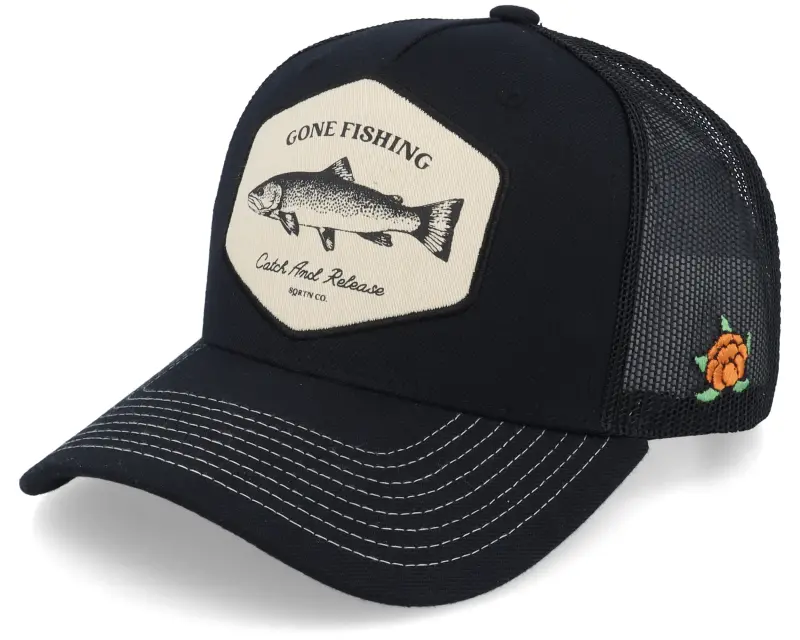 SQRTN Catch Cap Black Trucker online