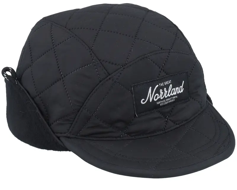 SQRTN Kiruna Quilted Cap Black Earflap online