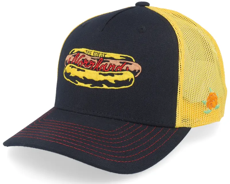 SQRTN Korv Hooked Keps Kolsvart A-Frame Trucker online