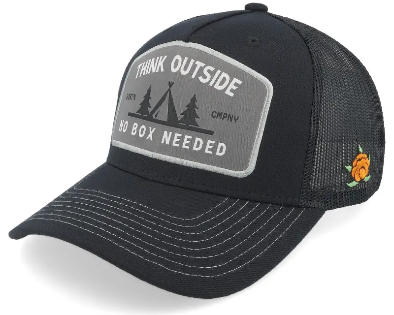 SQRTN Outside Cap Black A-Frame Trucker online
