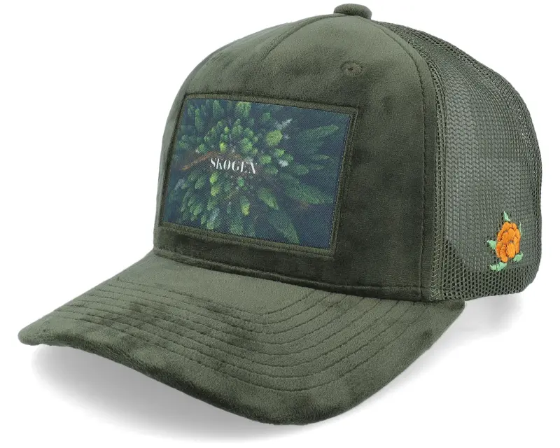 SQRTN Skogen Velvet Olive Trucker online