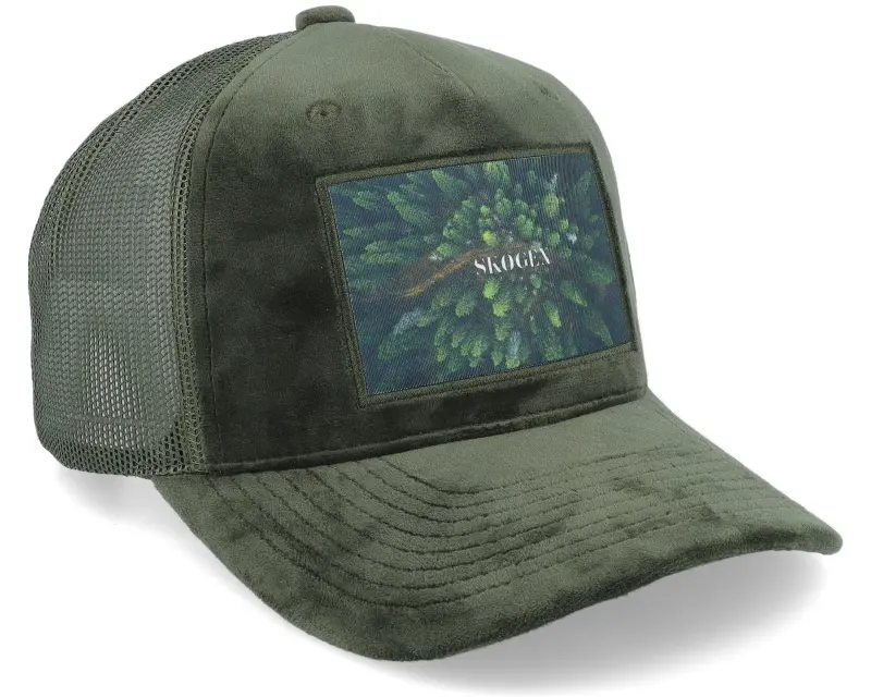 SQRTN Skogen Velvet Olive Trucker online