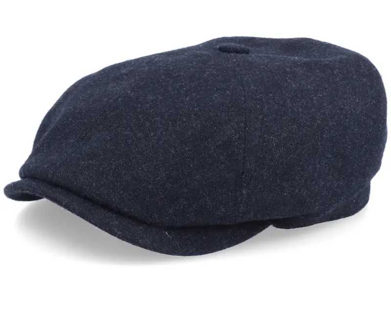 Stetson 6-Panel Cap Virgin Wool/Cashmere Heather Black Flat Cap online