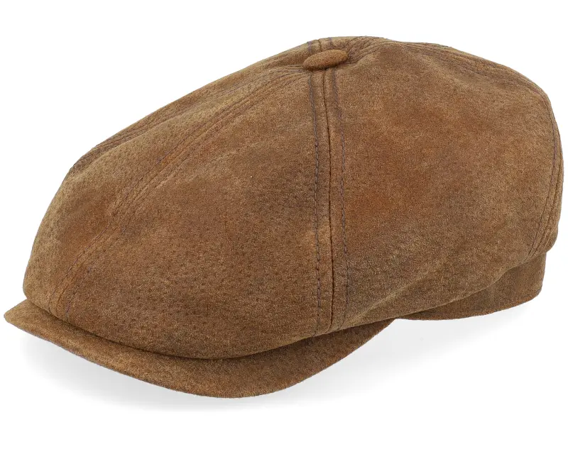 Stetson 6-panel Pigskin Brown Flat Cap online