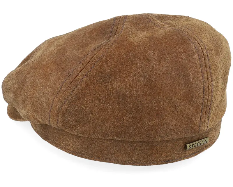 Stetson 6-panel Pigskin Brown Flat Cap online