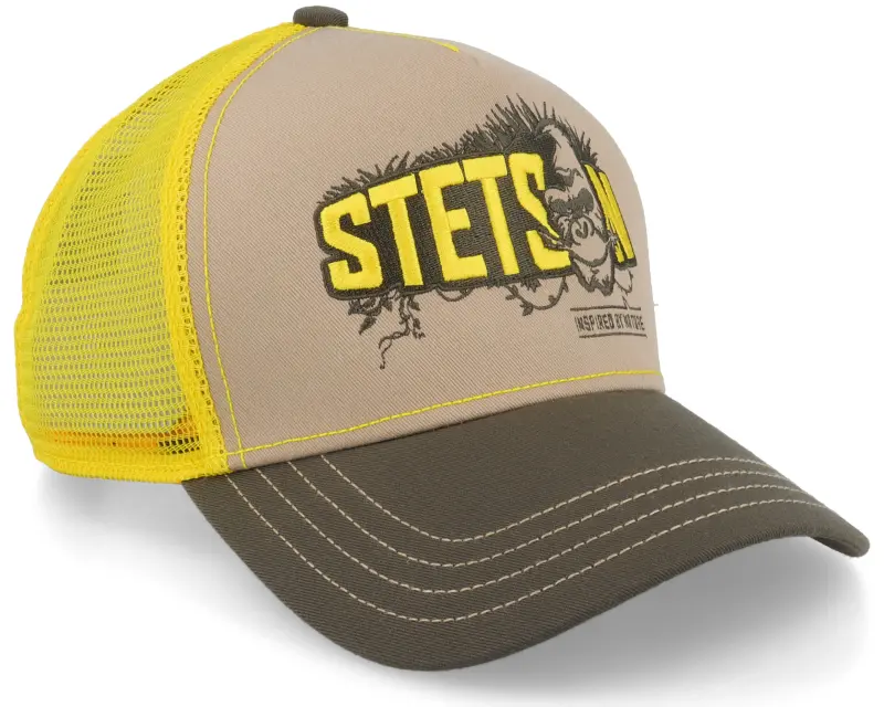 Stetson Ape Sustainable Beige/Olive/Yellow Trucker online