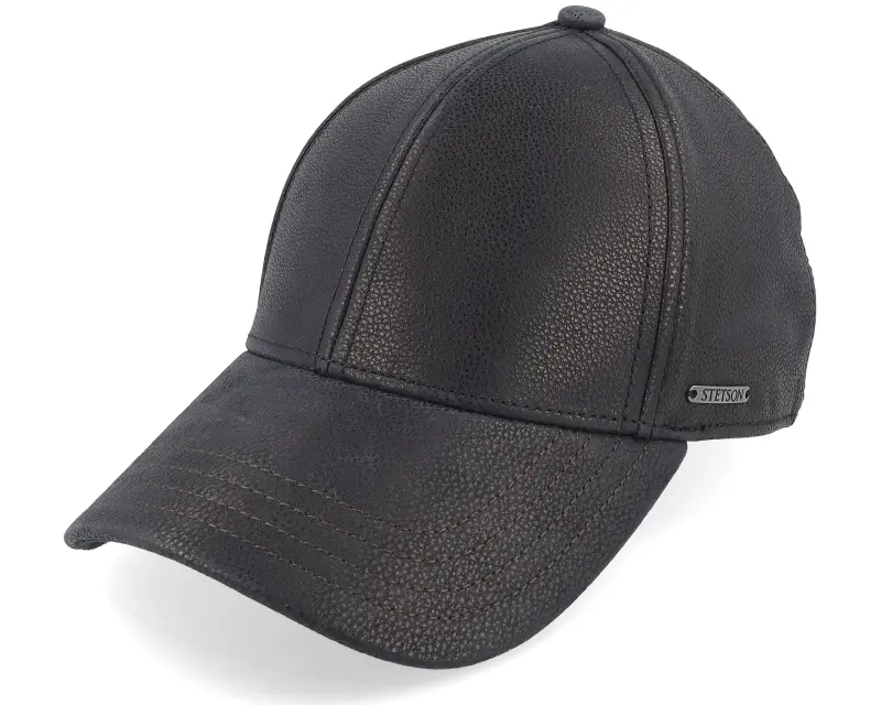 Stetson Baseball Cap Chevrette Cowhide Black Earflap Fitted online