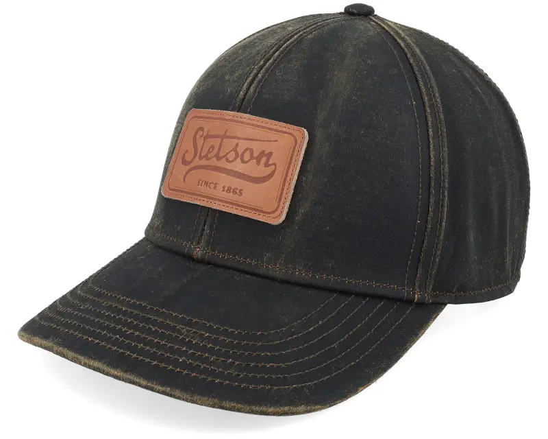 Stetson Baseball Cap Co/Pes Leather Patch Adjustable online