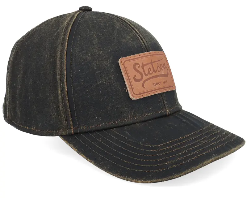 Stetson Baseball Cap Co/Pes Leather Patch Adjustable online
