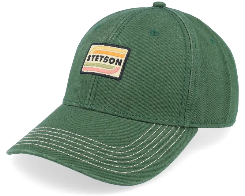 Stetson Baseball Cap Cotton Washed Green Adjustable online