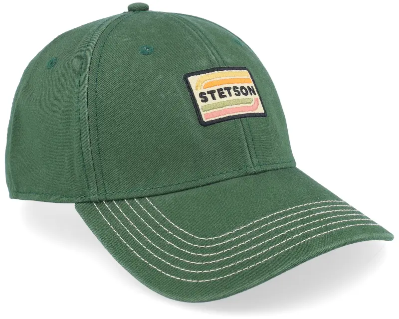 Stetson Baseball Cap Cotton Washed Green Adjustable online