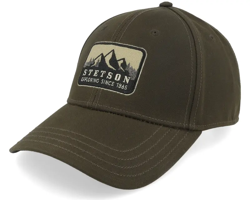 Stetson Baseball Cap Waxed Cotton Dark Chocolate Adjustable online