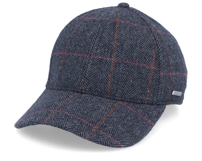 Stetson Baseball Cap Wool Ef Fischgrat Charcoal/Black Earflap online