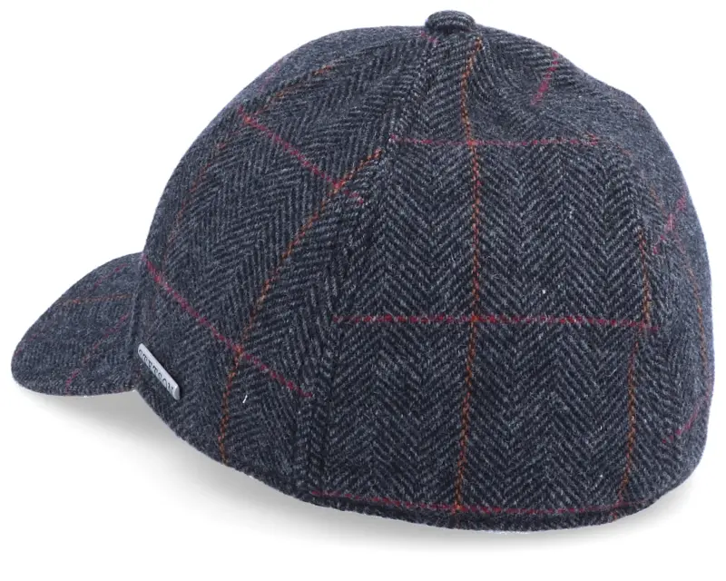 Stetson Baseball Cap Wool Ef Fischgrat Charcoal/Black Earflap online