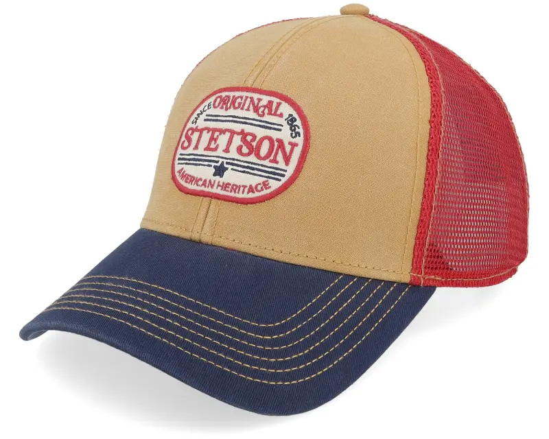 Stetson Baseball Vintage Ochre/Navy/Red Trucker online