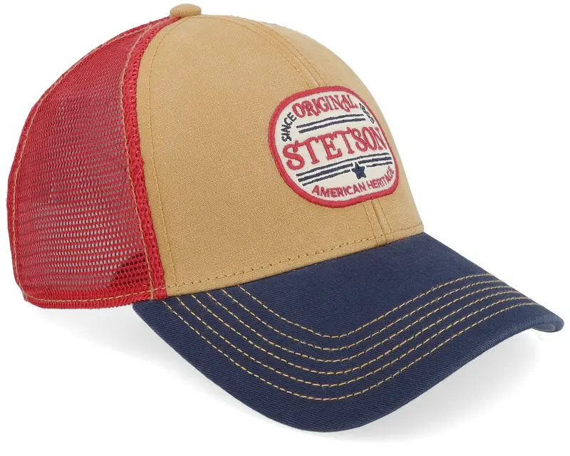 Stetson Baseball Vintage Ochre/Navy/Red Trucker online
