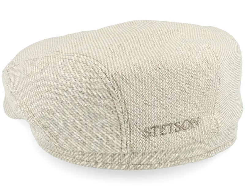 Stetson Driver Cap Cotton/Lin Twill Beige/Off White Flat Cap online