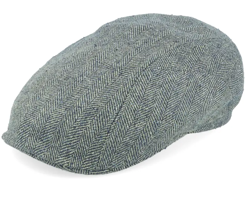 Stetson Driver Silk Green/Blue Herringbone Flat Cap online