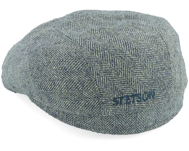 Stetson Driver Silk Green/Blue Herringbone Flat Cap online