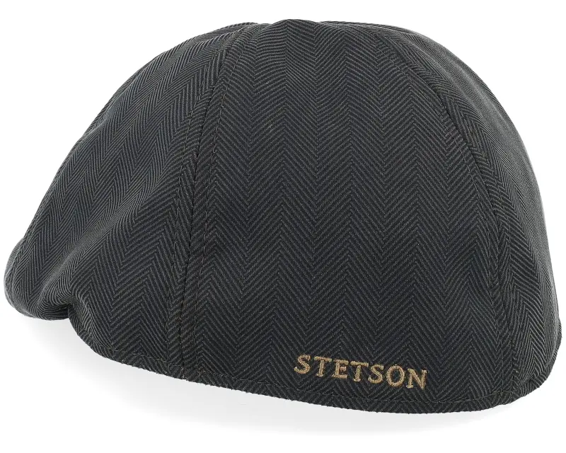 Stetson Duck Herringbone Dark Olive Herringbone Flat Cap online