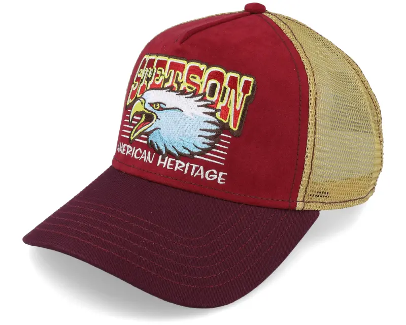 Stetson Eagle Head Red/Maroon Trucker online