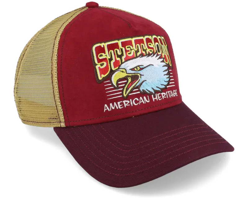 Stetson Eagle Head Red/Maroon Trucker online