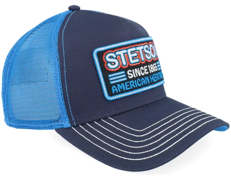 Stetson Glow In The Dark Blue A-Frame Trucker online