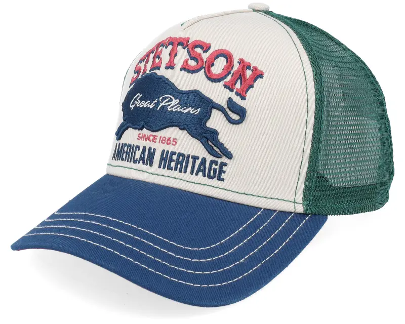 Stetson Great Plains Beige/Green/Navy Trucker online