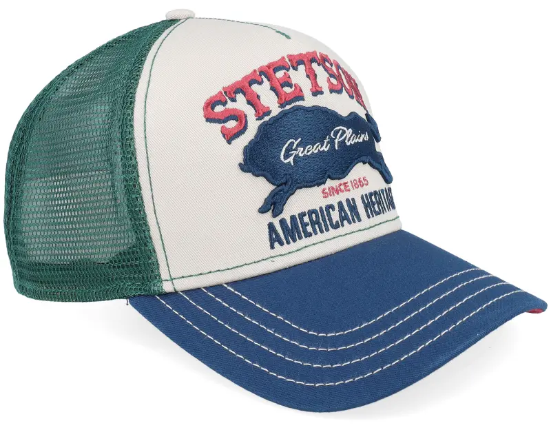 Stetson Great Plains Beige/Green/Navy Trucker online