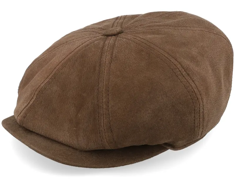 Stetson Hatteras Waxed Pigskin Cognac Flat Cap online