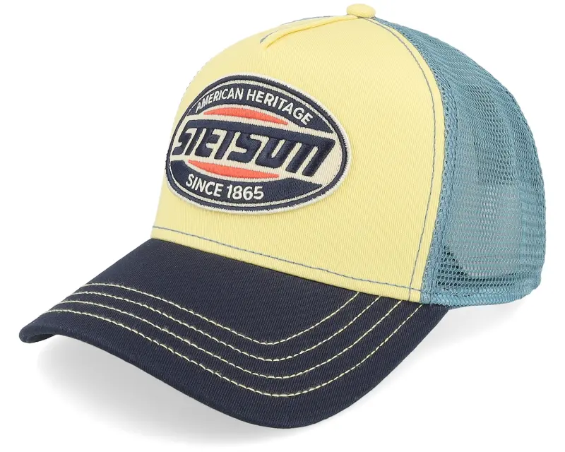 Stetson High Speed Light Yellow/Midnight Blue/Navy A-Frame Trucker online