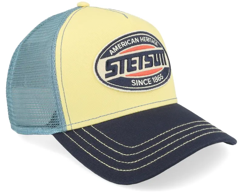 Stetson High Speed Light Yellow/Midnight Blue/Navy A-Frame Trucker online