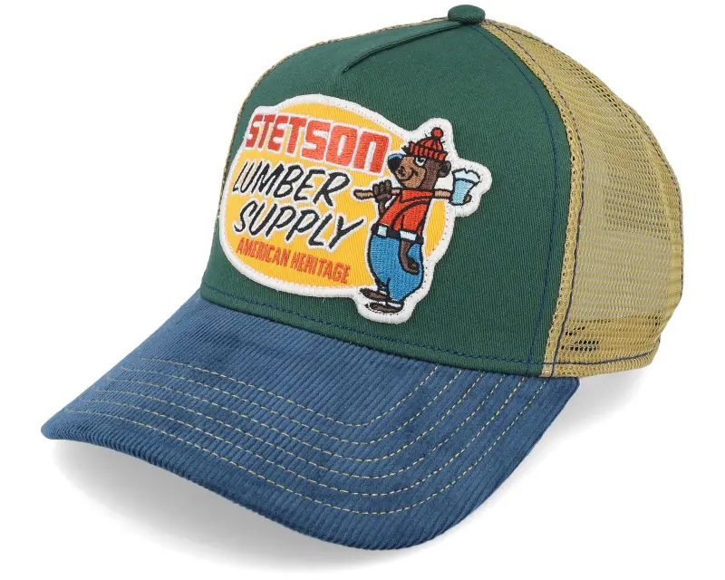 Stetson Lumber Supply Green/Blue Trucker online