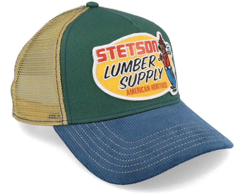 Stetson Lumber Supply Green/Blue Trucker online