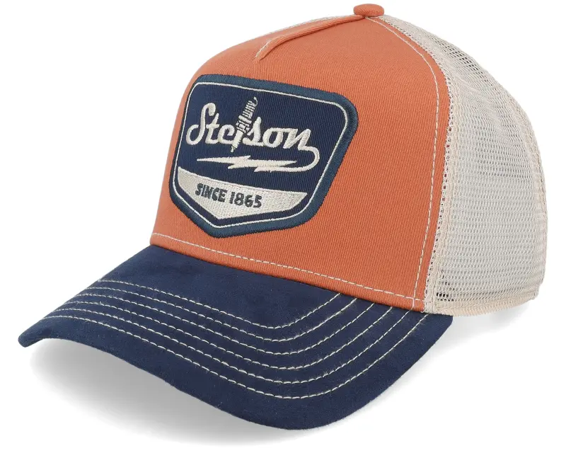 Stetson Spark Plug Navy/Rust Orange Trucker online