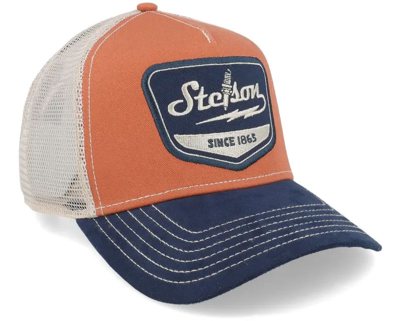 Stetson Spark Plug Navy/Rust Orange Trucker online
