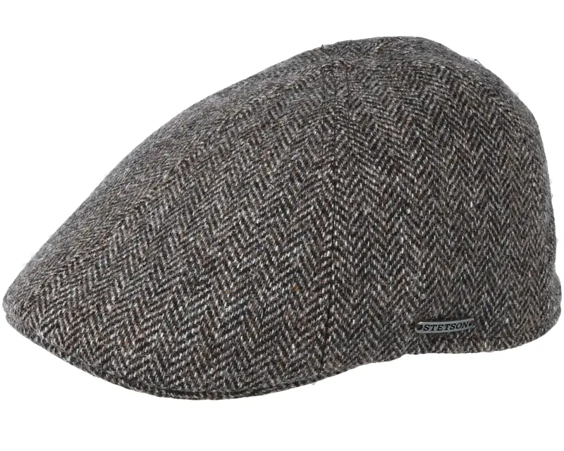 Stetson Texas Woolrich Herringbone Brown Flat Cap online