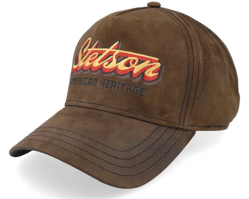 Stetson Trucker Cap Oily Goat Brown Suede Adjustable online