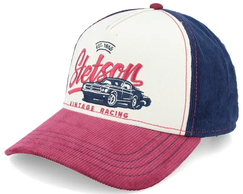 Stetson Vintage Racing Wine/Off White A-Frame Trucker online
