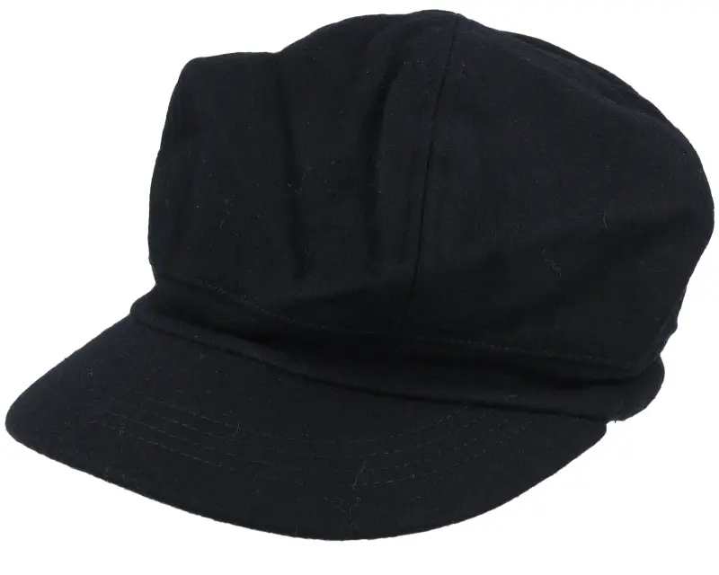 Sur la tête Wool Blend Baker Boy Cap Black Vega Cap online