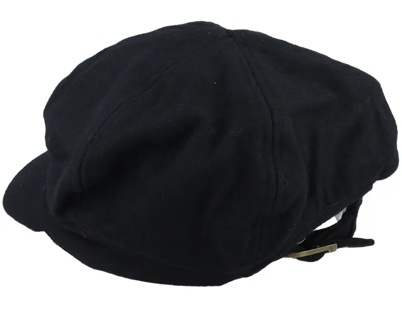 Sur la tête Wool Blend Baker Boy Cap Black Vega Cap online