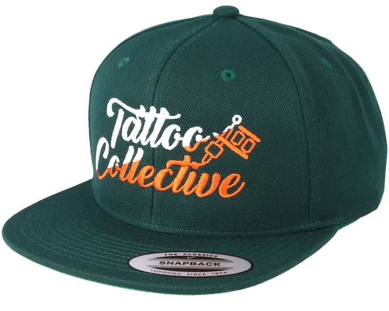 Tattoo Collective Logo Split Green/Orange Snapback online