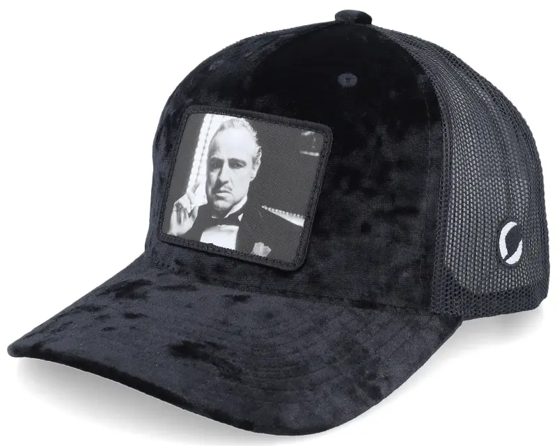 The Godfather Don Corleone Black Velvet Trucker online