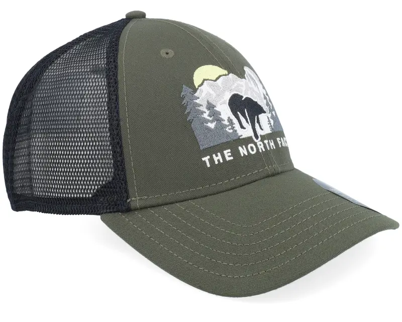 The North Face Embroidered Mudder Taupe Green/Black Trucker online